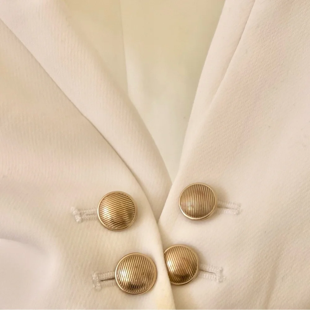L’AGENCE Chamberlain Classic Tailored Blazer in Ivory Sz 4